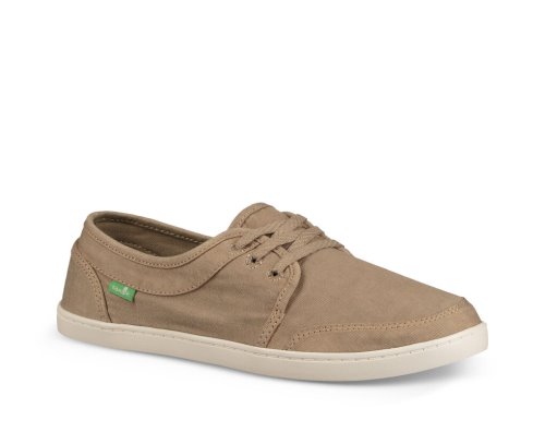 Női Sidewalk Surfers - Sanuk Pair O Dice Lace - Sanuk Khaki Cipő LZQVSN157